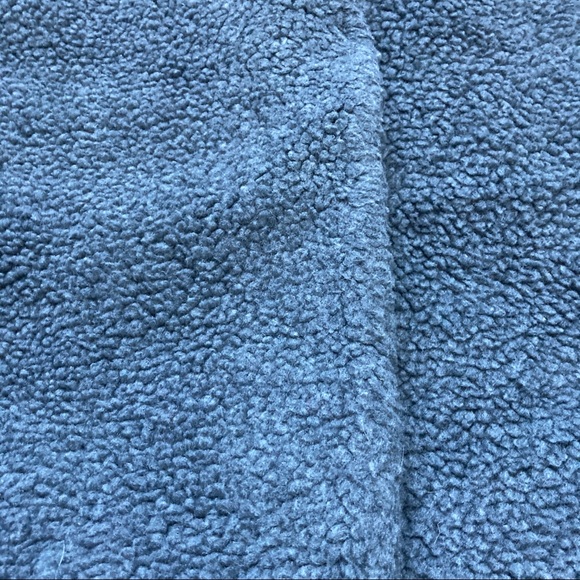 Madewell Oversized Grey Bonded Fleece Cocoon Coat - Picture 14 of 14